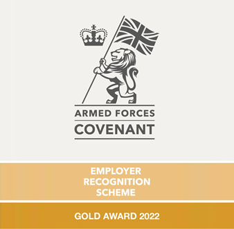 Armed Forces Covenant Employer Recognition Scheme Gold Award logo