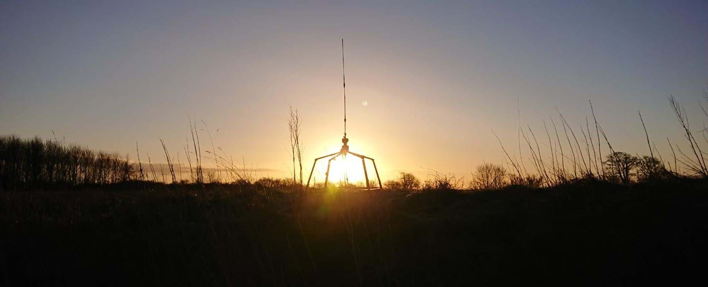 A LOCATE-T at sunset
