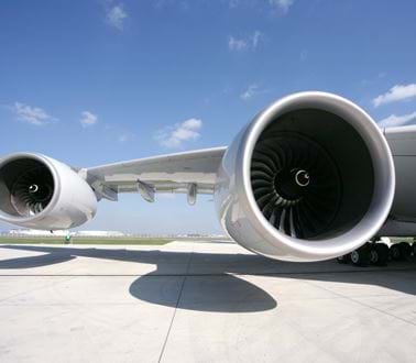 Jet engines on a plane