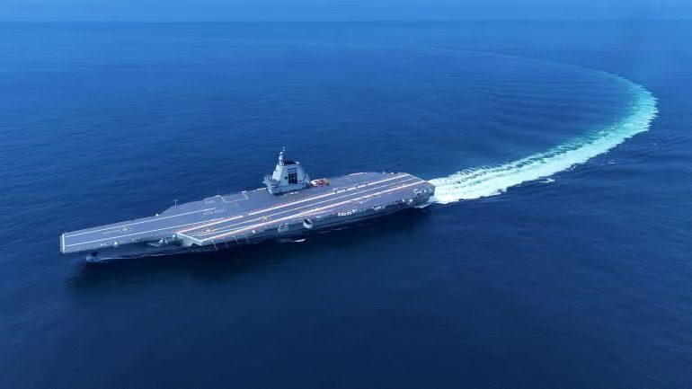 An image of the Chinese Type 003 Aircraft Carrier FUJIAN